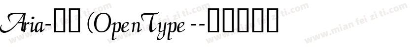 Aria-常规 (OpenType -字体转换